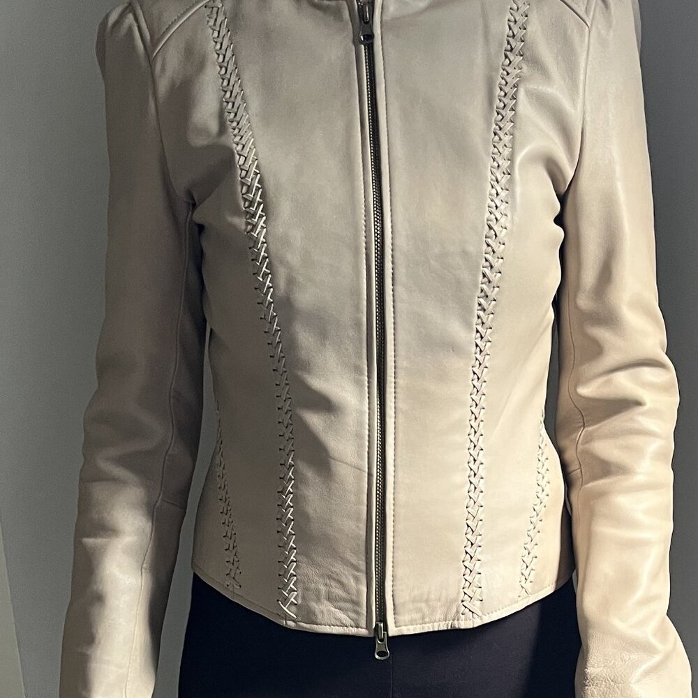arden b women leather jacket size s